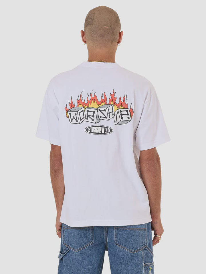 Worship Supplies Snake Eyes Tee - White