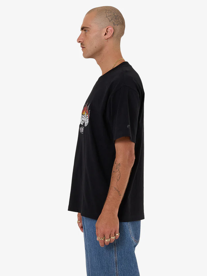 Worship Supplies Snake Eyes Embro Tee - Black