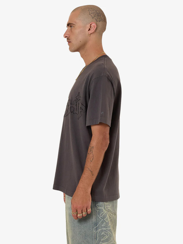 Worship Supplies Throws Tee - Worn Black