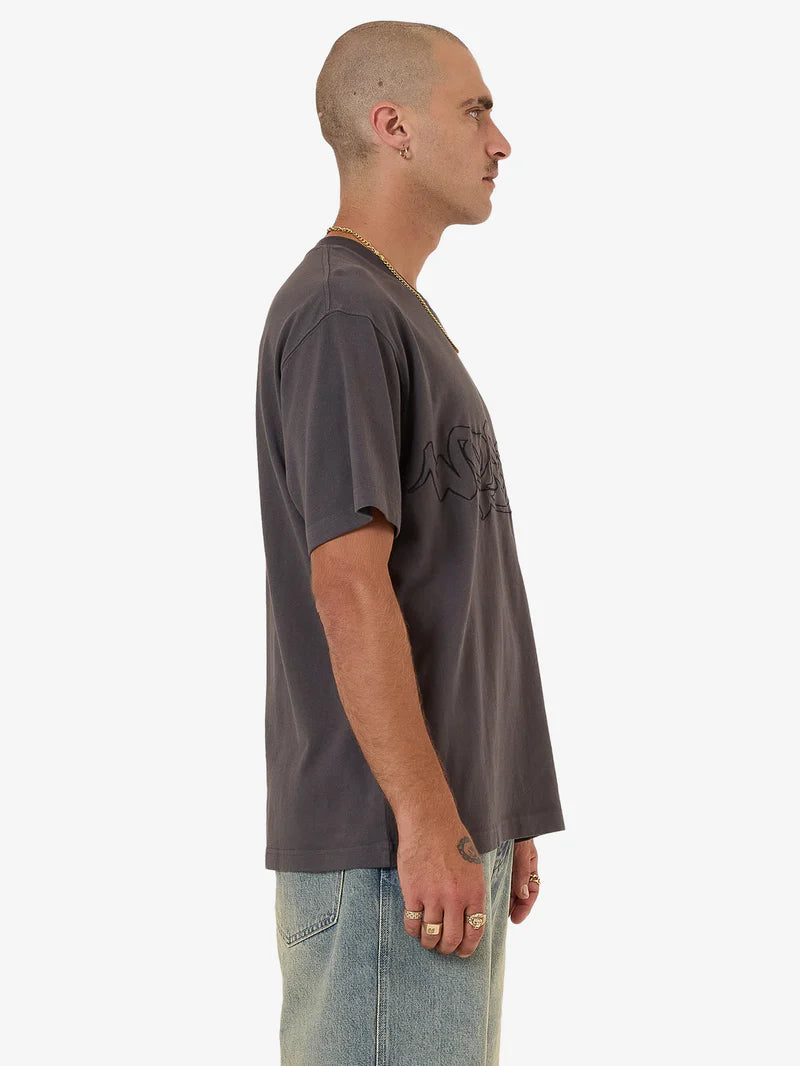 Worship Supplies Throws Tee - Worn Black