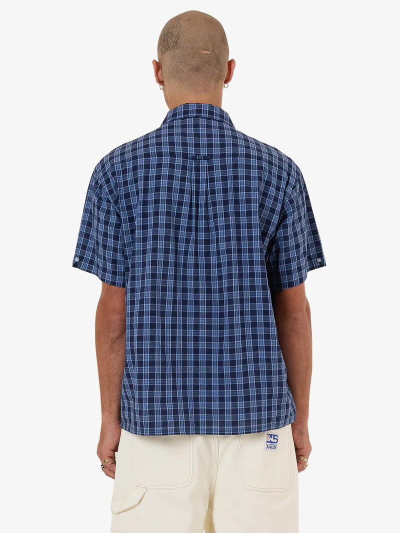 Worship Supplies Removal Short Sleeve Shirt - Bell Air Blue