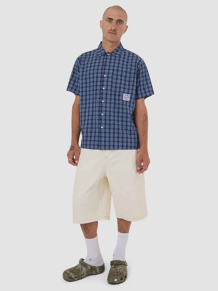Worship Supplies Removal Short Sleeve Shirt - Bell Air Blue