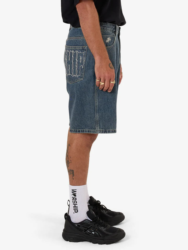 Worship Supplies Logorama Big Dawg Denim Jean Short - Odyssey