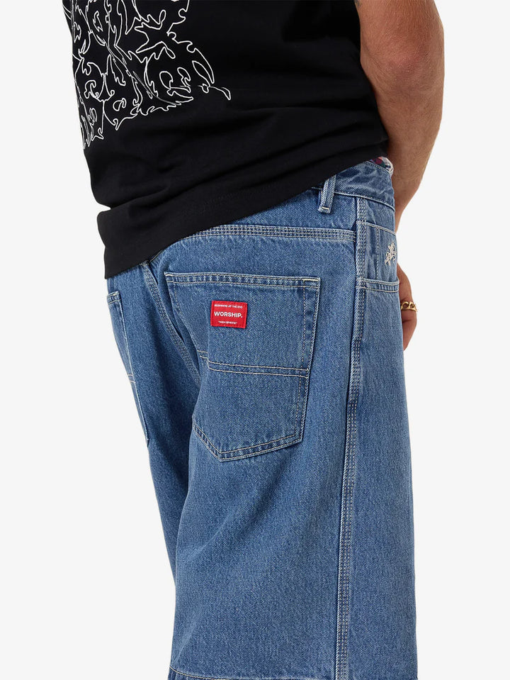 Worship Supplies Big Dawg Jean Short - Sky High Blue