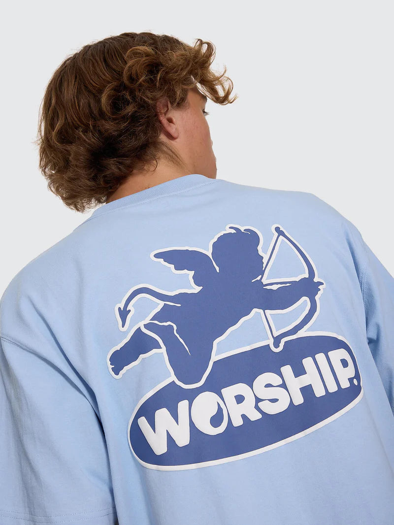 Worship Supplies Shadow Cherub Tee - Dream Blue