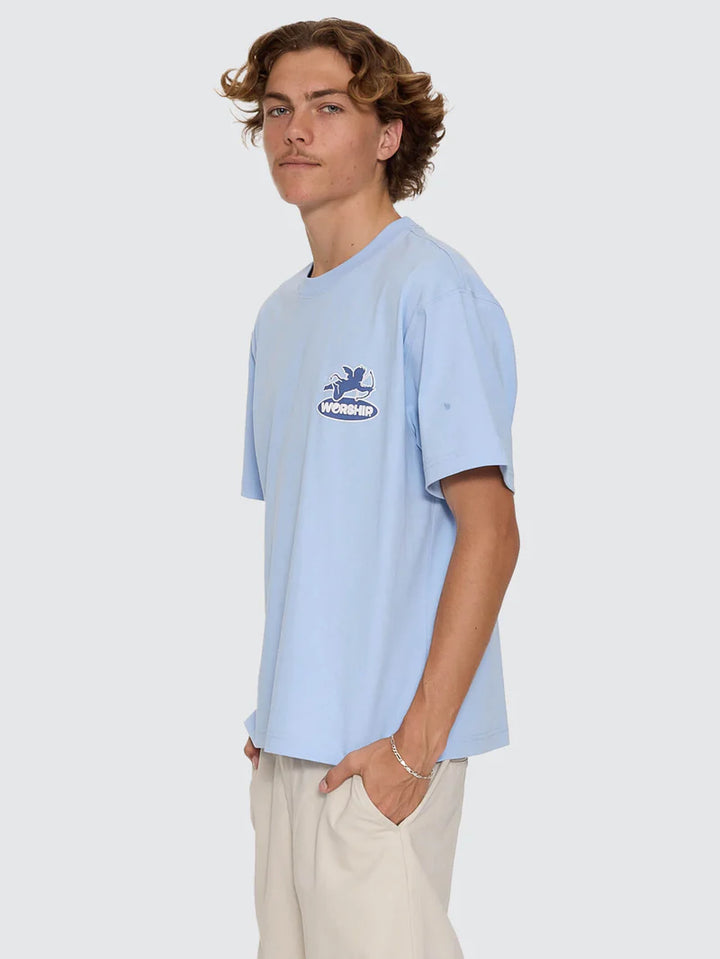 Worship Supplies Shadow Cherub Tee - Dream Blue