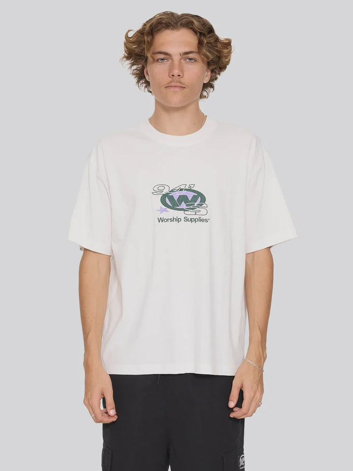 Worship Supplies Topper Tee - Coconut Milk