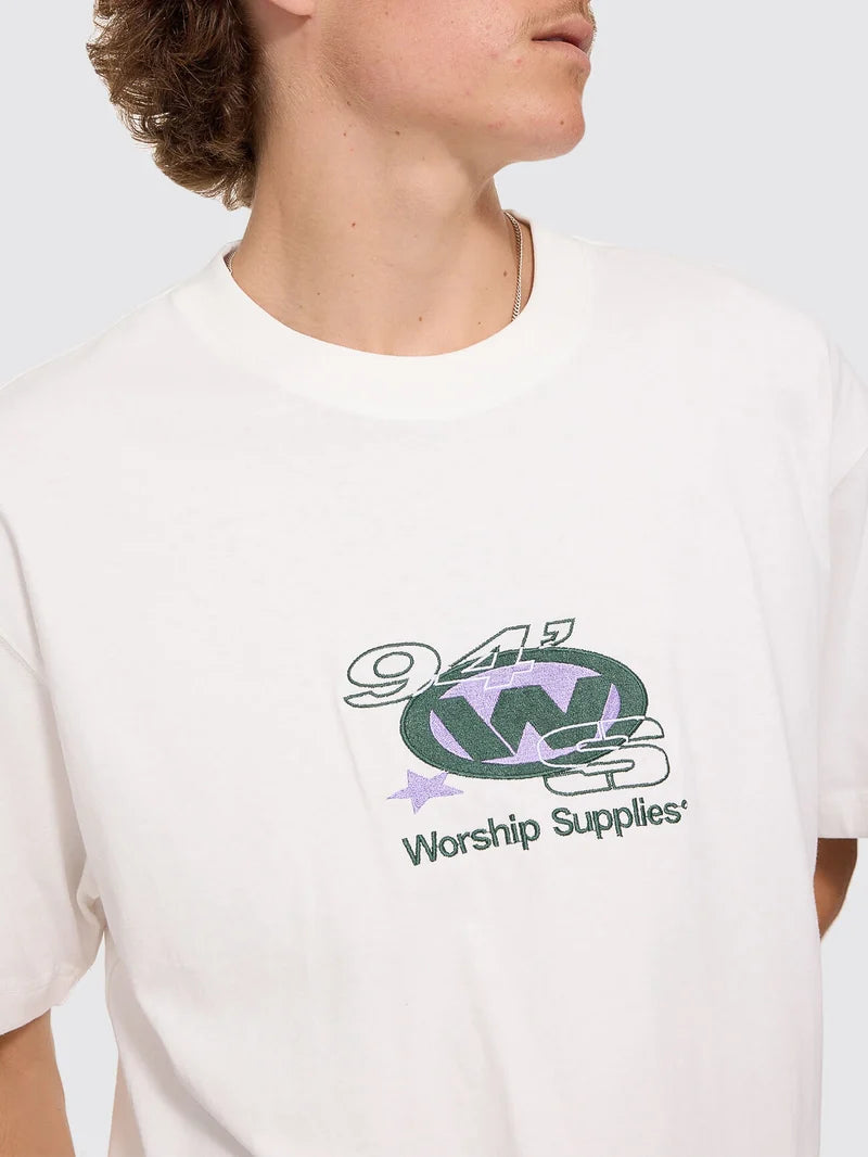 Worship Supplies Topper Tee - Coconut Milk