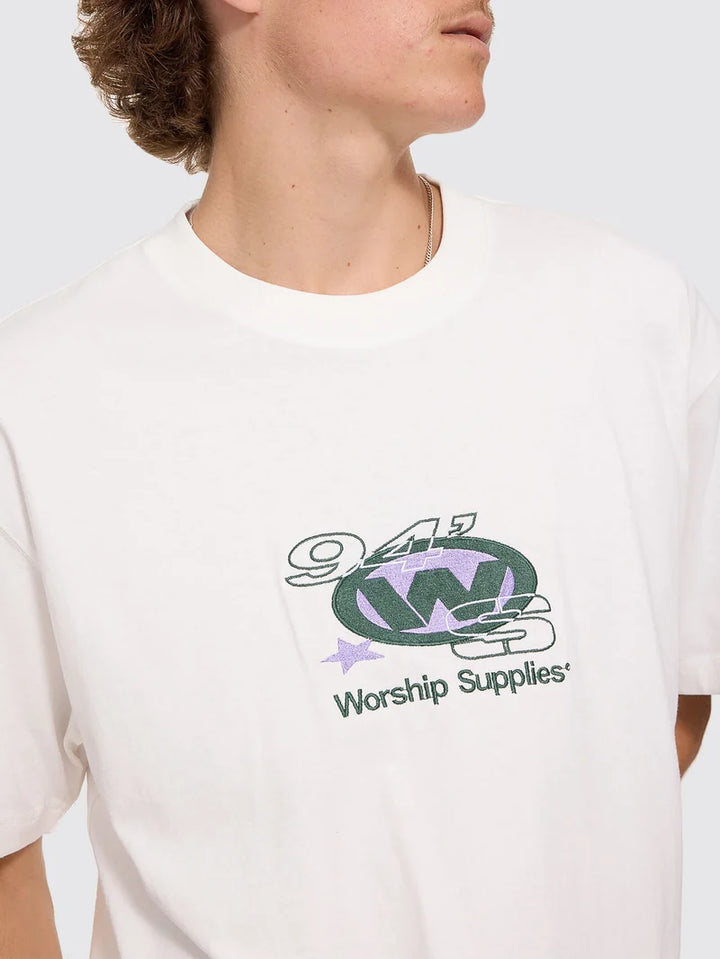 Worship Supplies Topper Tee - Coconut Milk