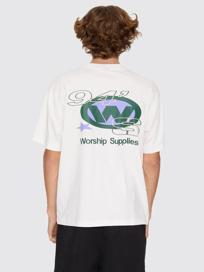 Worship Supplies Topper Tee - Coconut Milk
