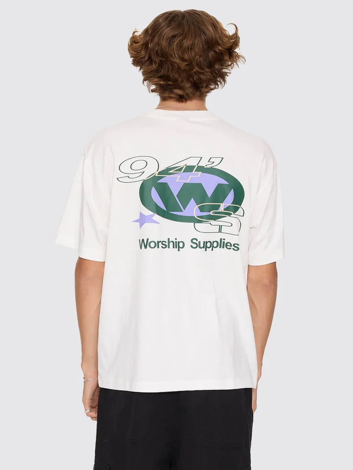 Worship Supplies Topper Tee - Coconut Milk
