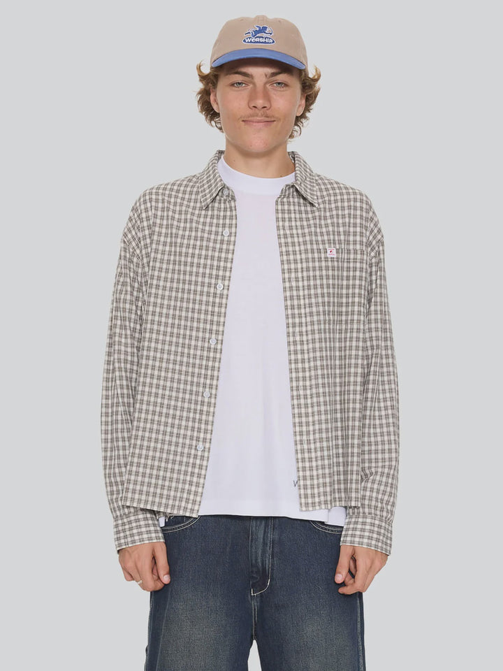 Worship Supplies Jasper Crop Long Sleeve Shirt - Jasper Green