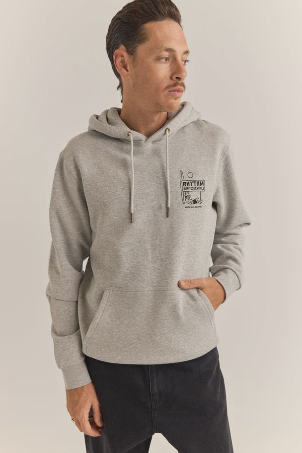 Rhythm Siesta Fleece Hood - Grey Heather