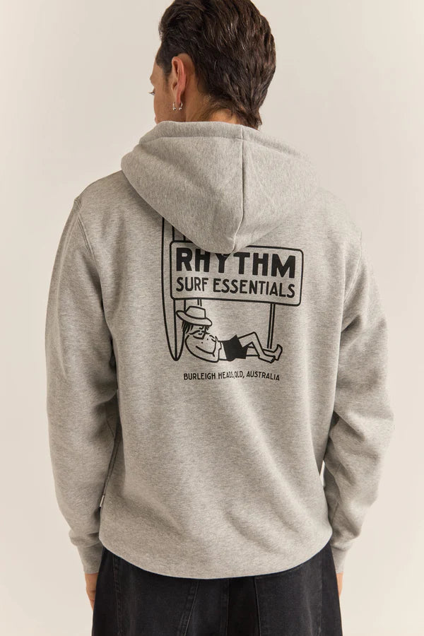 Rhythm Siesta Fleece Hood - Grey Heather