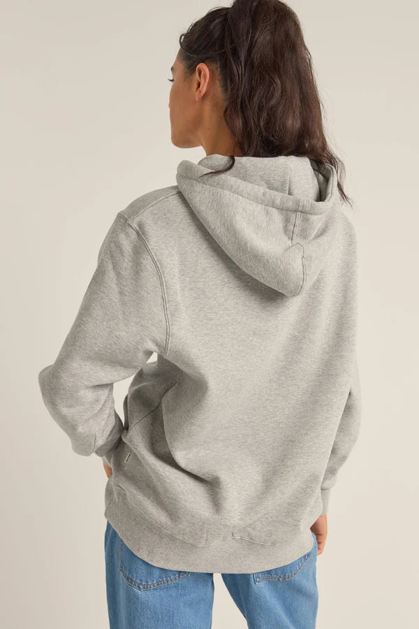 Rhythm Logo Boyfriend Fleece Hood - Grey Heather