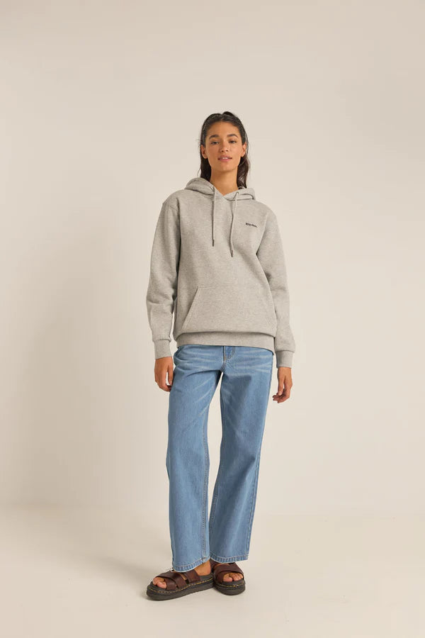 Rhythm Logo Boyfriend Fleece Hood - Grey Heather