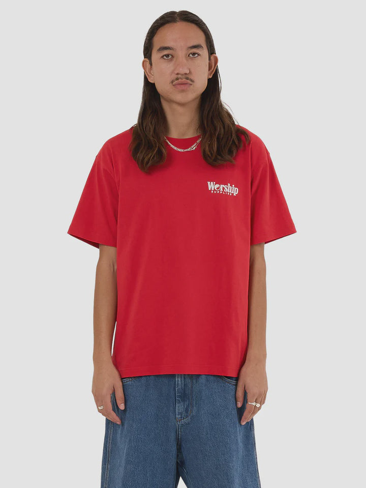 Worship Supplies Smoko Tee - Lucky Red