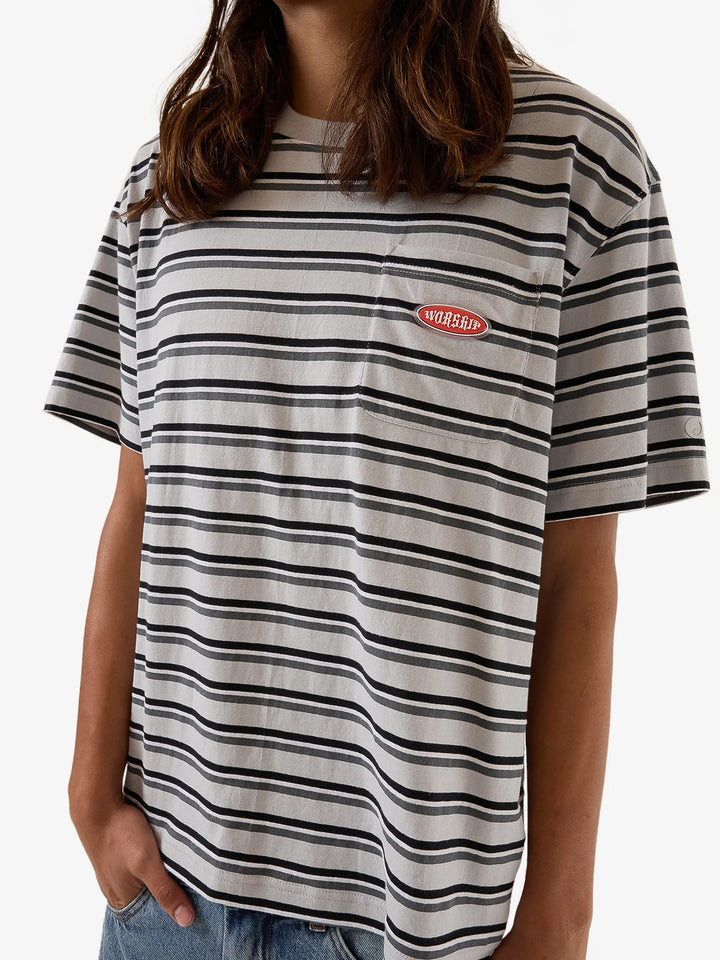 Worship Supplies Chalice Stripe Pocket Tee - Vapour