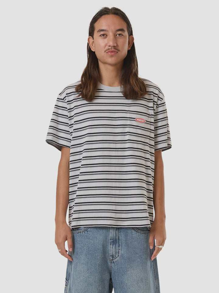 Worship Supplies Chalice Stripe Pocket Tee - Vapour