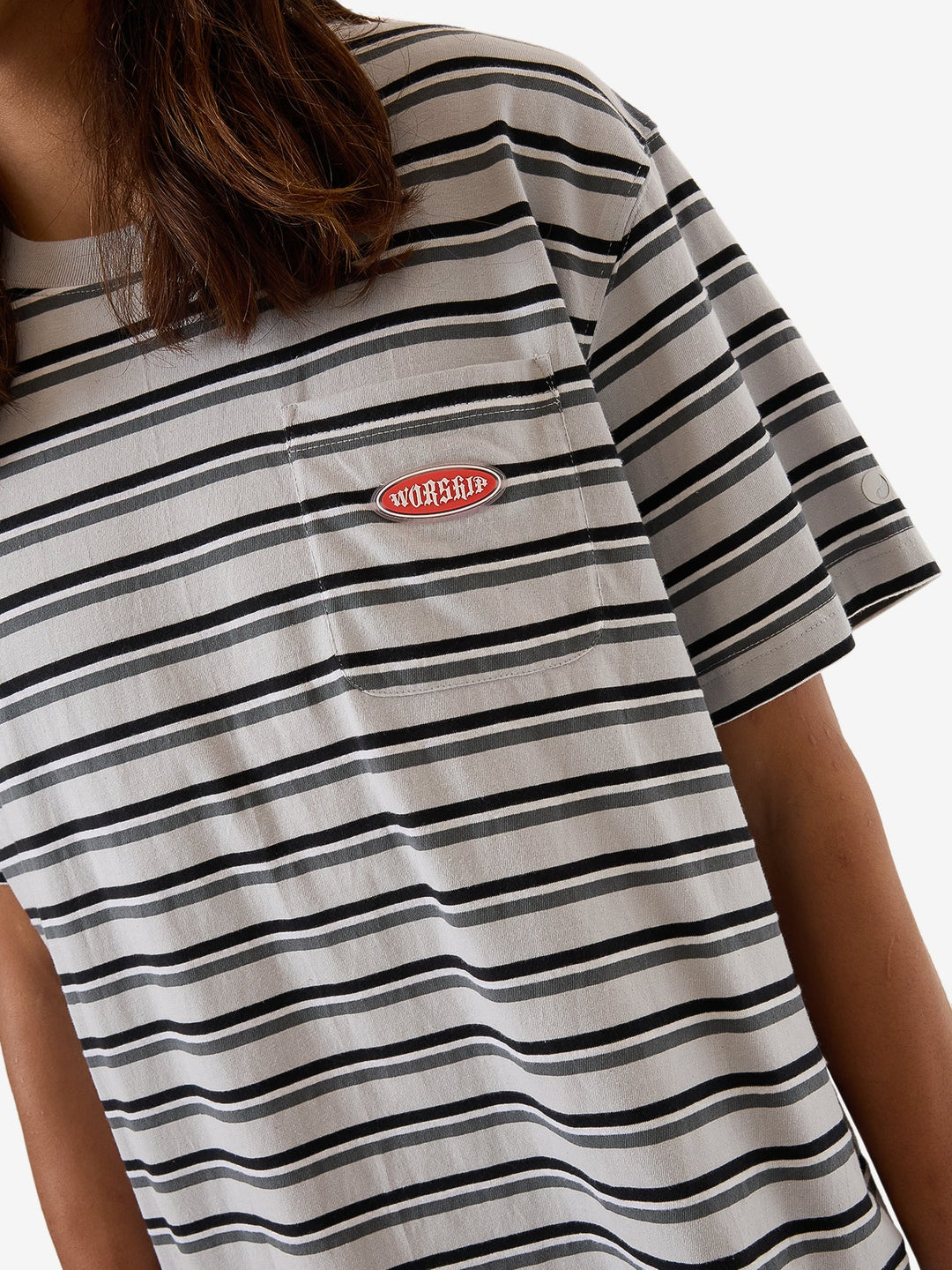 Worship Supplies Chalice Stripe Pocket Tee - Vapour