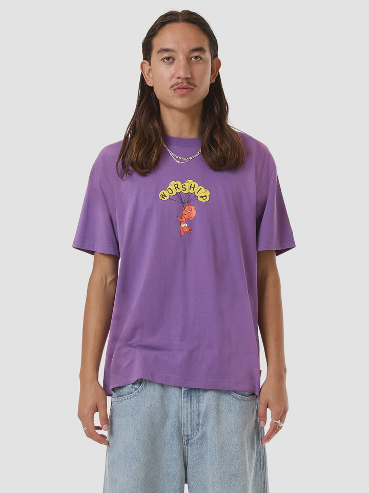Worship Supplies Floater Vintage Tee - Prism Violet Fade