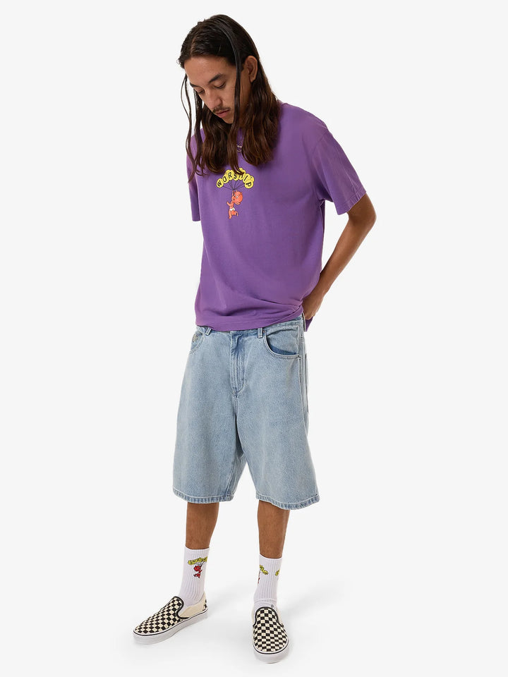 Worship Supplies Floater Vintage Tee - Prism Violet Fade