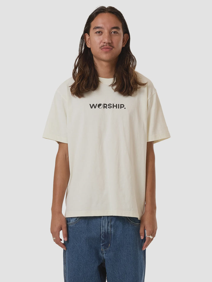 Worship Supplies Core Logo Tee - Bone