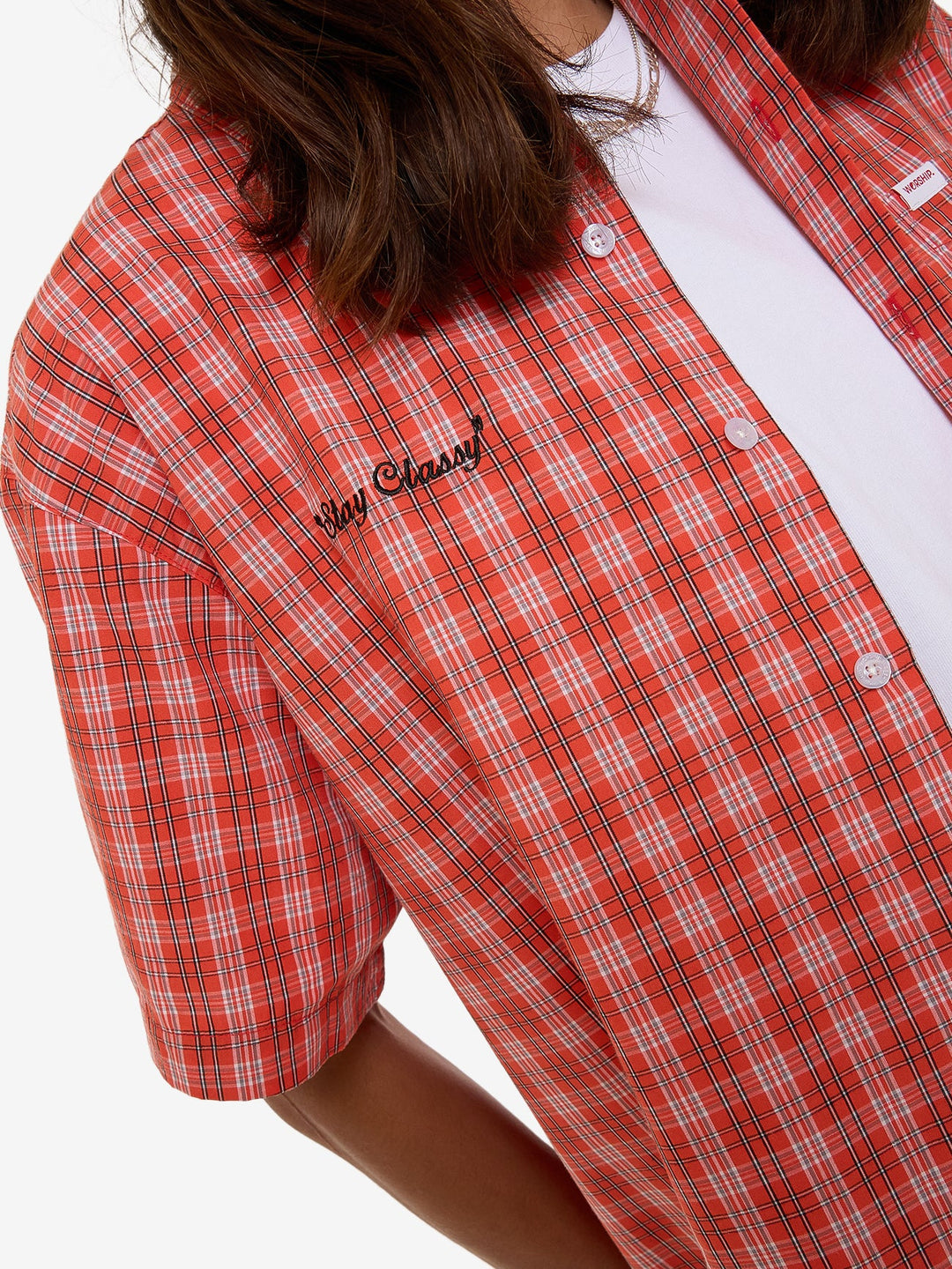 Worship Supplies All Class Short Sleeve Shirt - Cherry Tomato