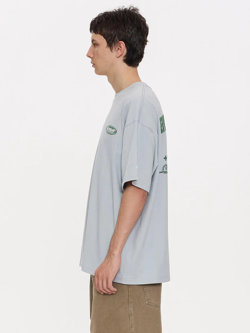 Worship Supplies Department Oversize Cropped Tee-Lunar Grey