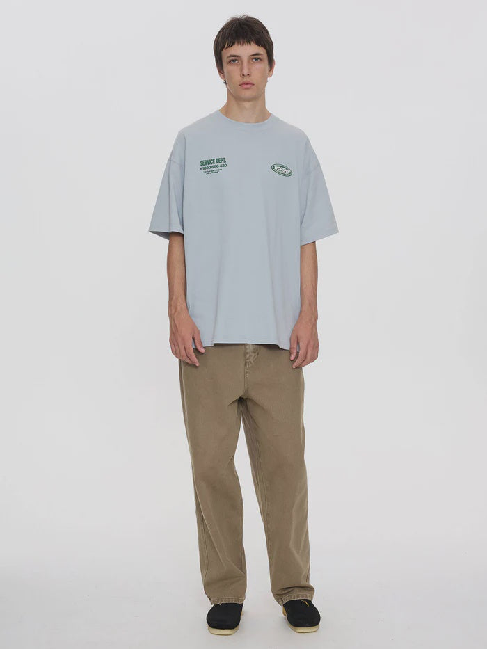 Worship Supplies Department Oversize Cropped Tee-Lunar Grey