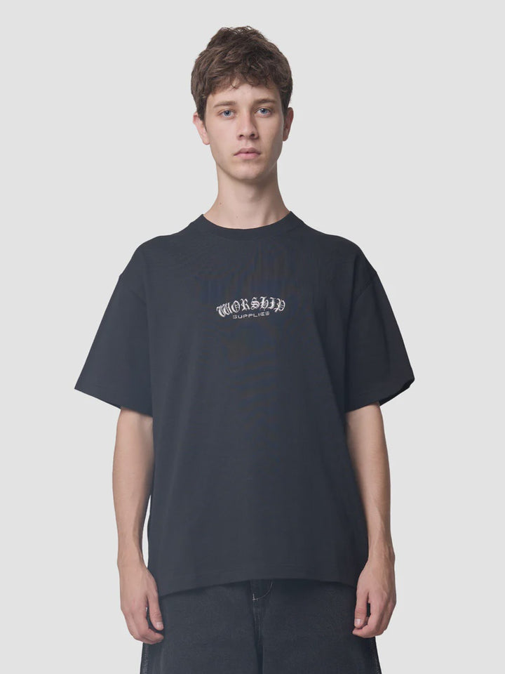Worship Supplies Frequency Tee-Black