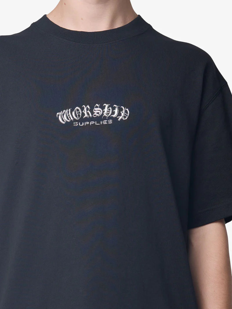 Worship Supplies Frequency Tee-Black