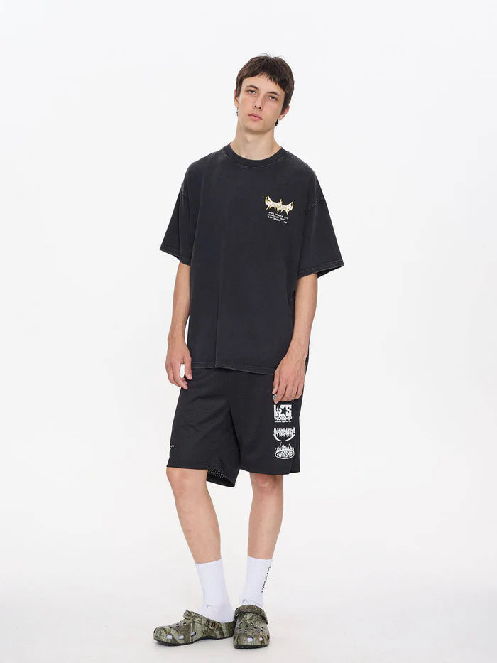 Worship Supplies Pile Up Oversize Tee-Black