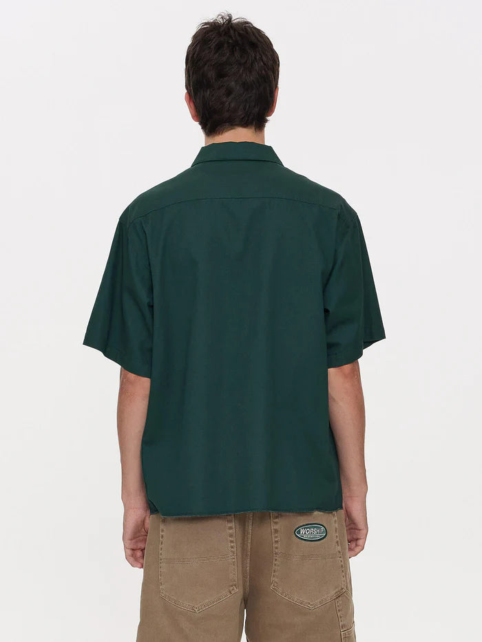 Worship Supplies Department Short Sleeve Workshirt-Hunter Green