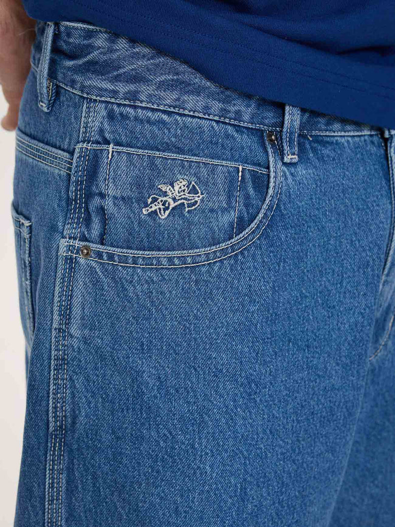 Worship Supplies Belter Big Dawg Jean Short- Sky High Blue