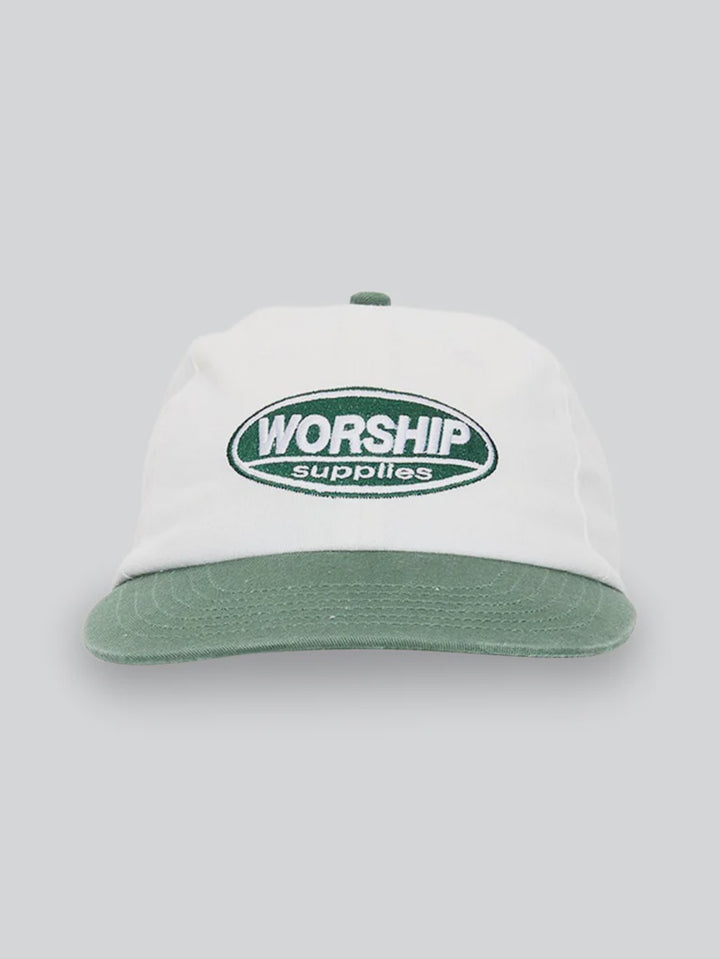 Worship Supplies Department 6 Panel Hat- Cream
