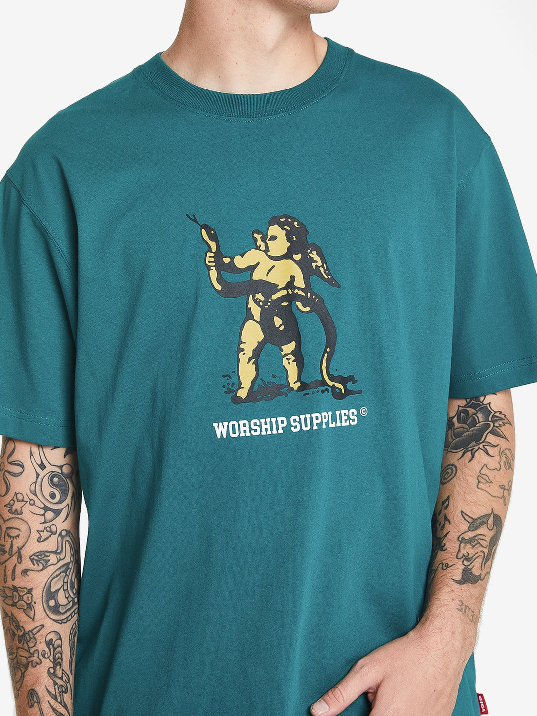 Worship Supplies Cheeky Cherub 2.0 Tee - Everglade