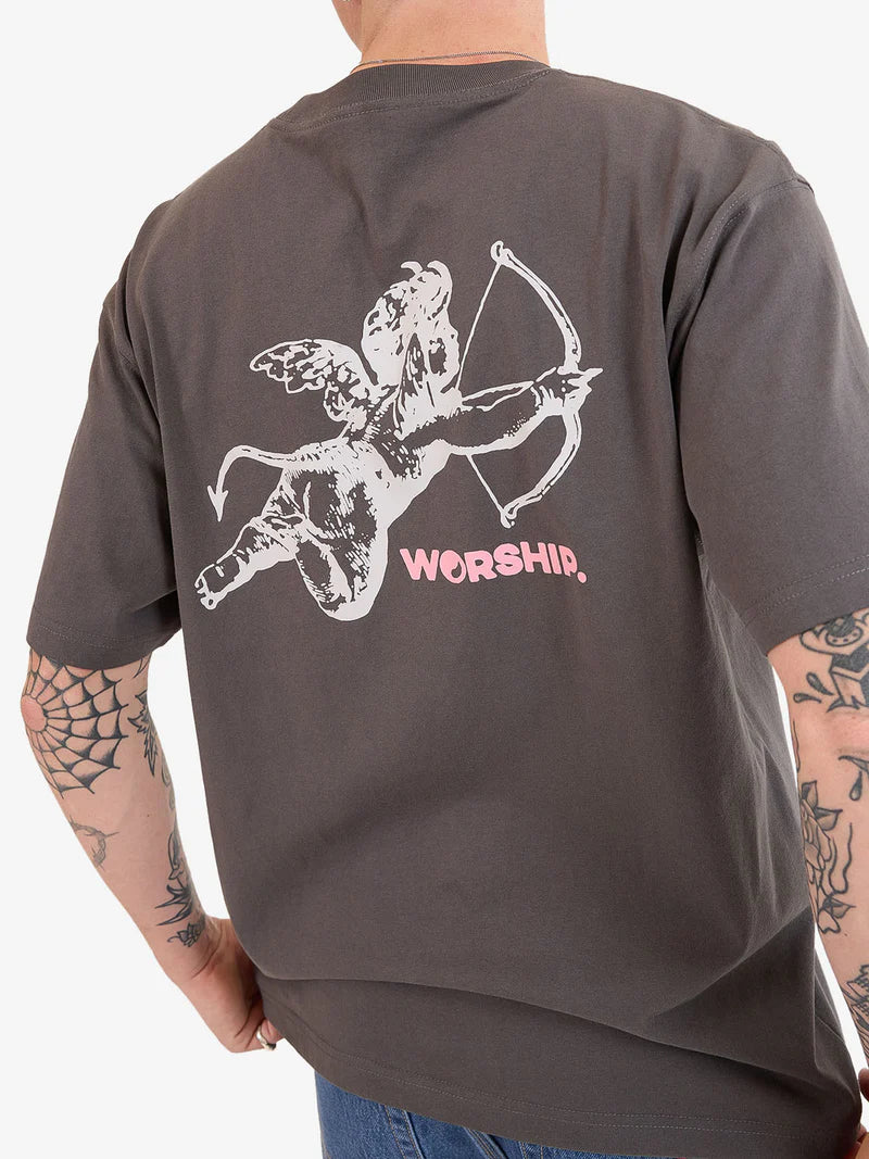 Worship Supplies Cherub Tee - Worn Black