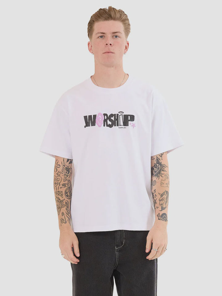 Worship Supplies Chico Logo Tee - White