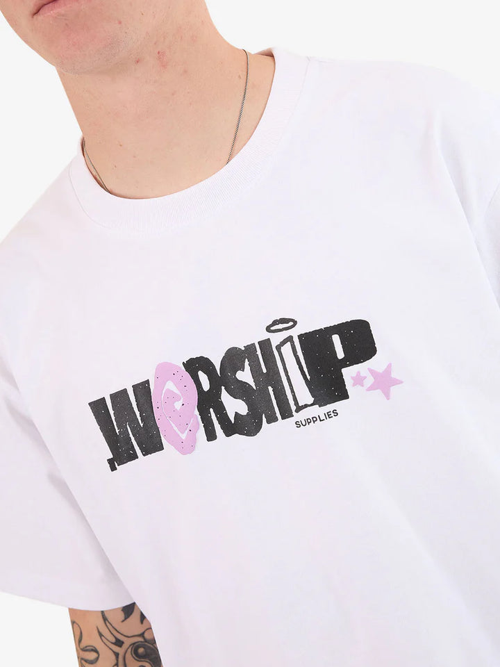 Worship Supplies Chico Logo Tee - White