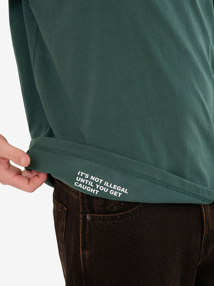 Worship Supplies Don't Get Caught Tee - Bistro Green