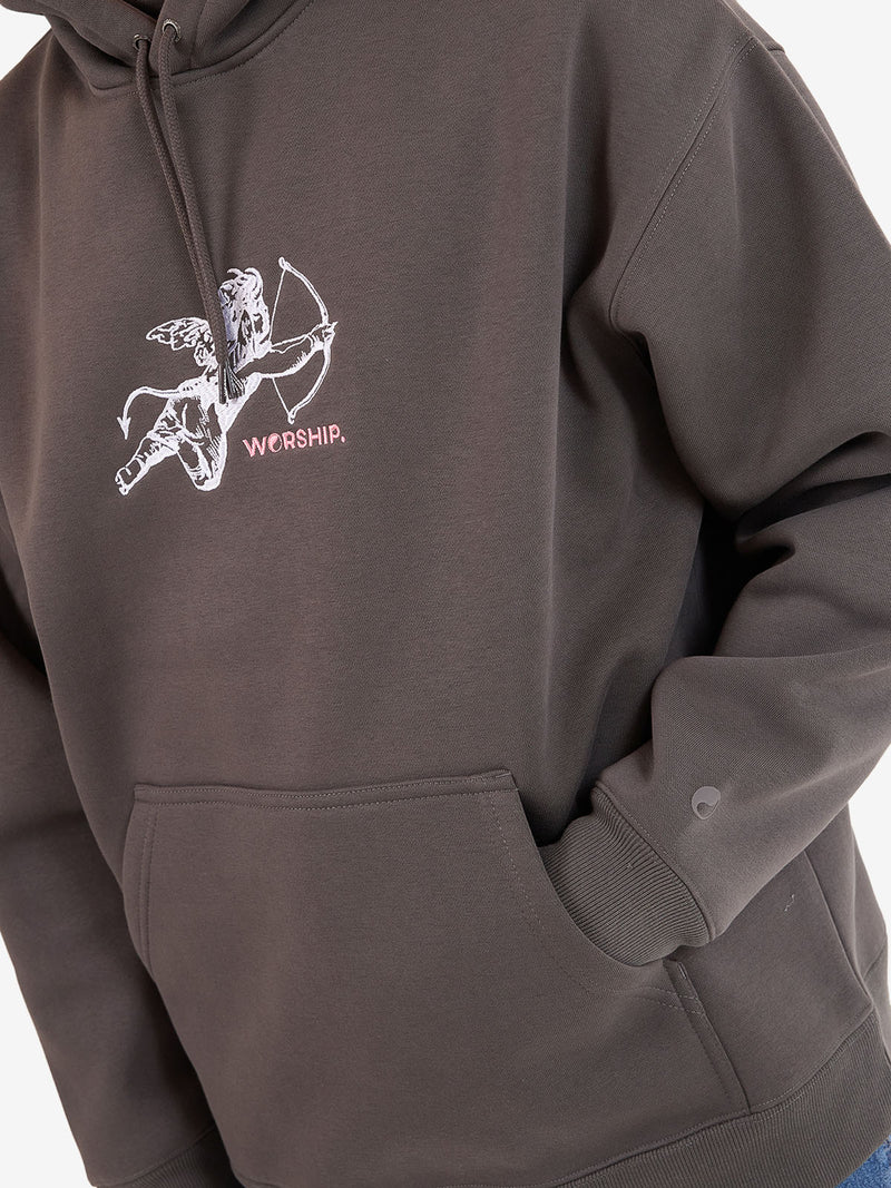 Worship Supplies Cherub Pull Over Hood - Worn Black