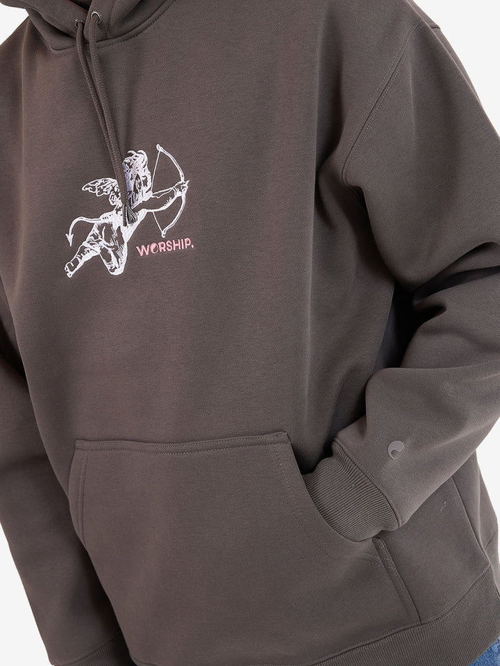 Worship Supplies Cherub Pull Over Hood - Worn Black