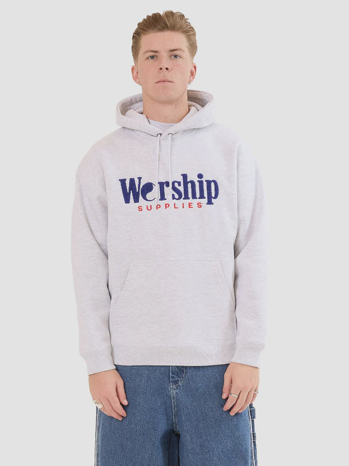 Worship Supplies Smoko Fleece Hood - Snow Marle