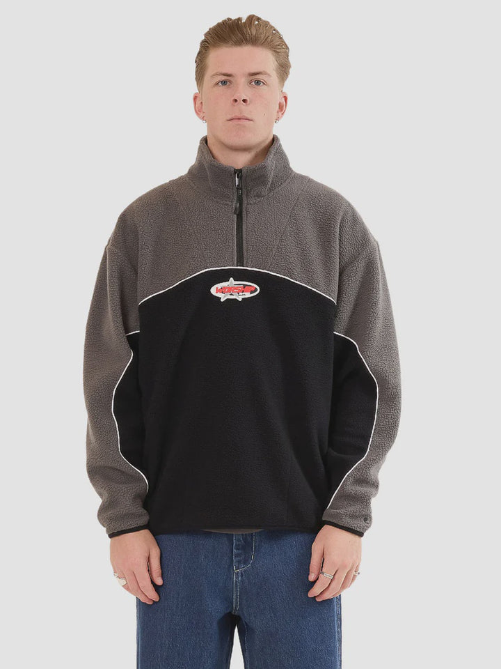 Worship Supplies Striker Quarter Zip Polar Fleece - Black