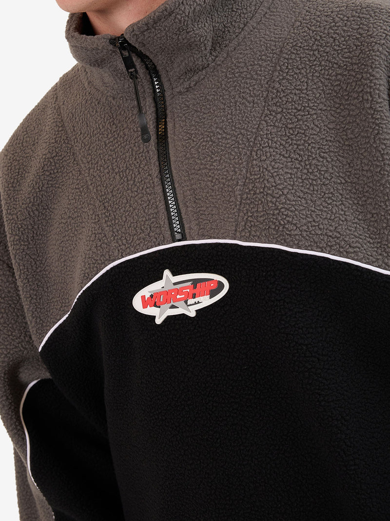 Worship Supplies Striker Quarter Zip Polar Fleece - Black