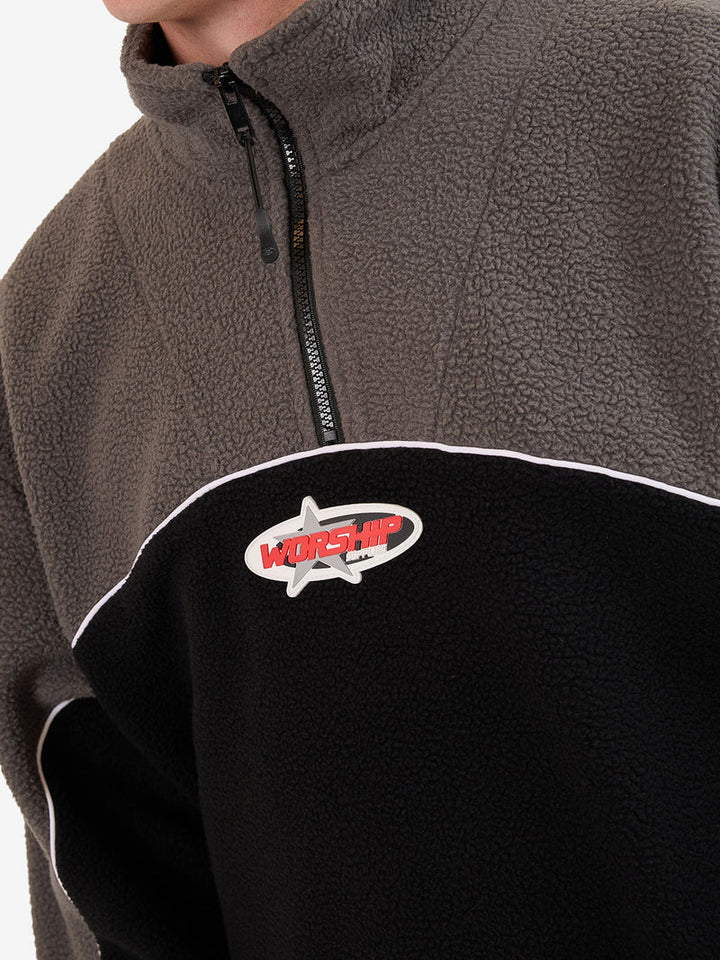 Worship Supplies Striker Quarter Zip Polar Fleece - Black