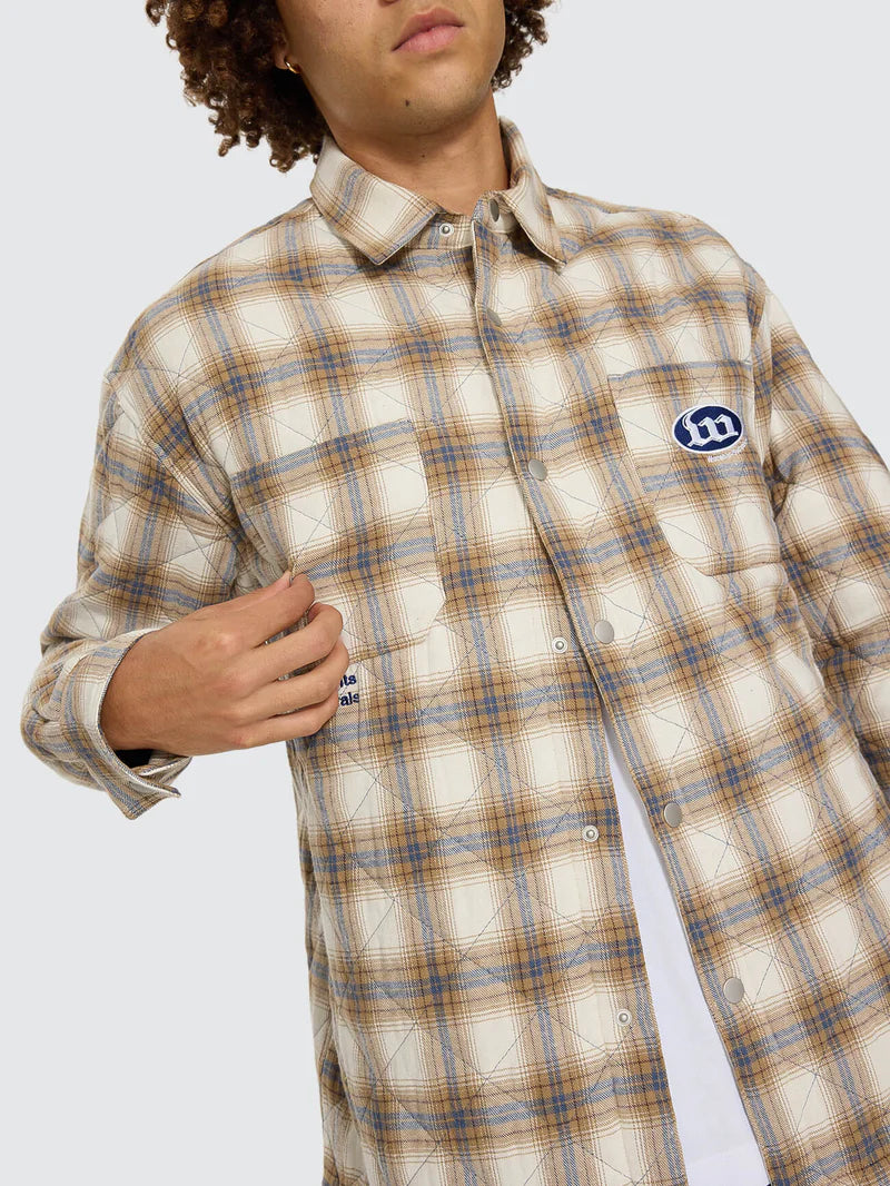 Worship Supplies Morality Quilted Shacket - Tan
