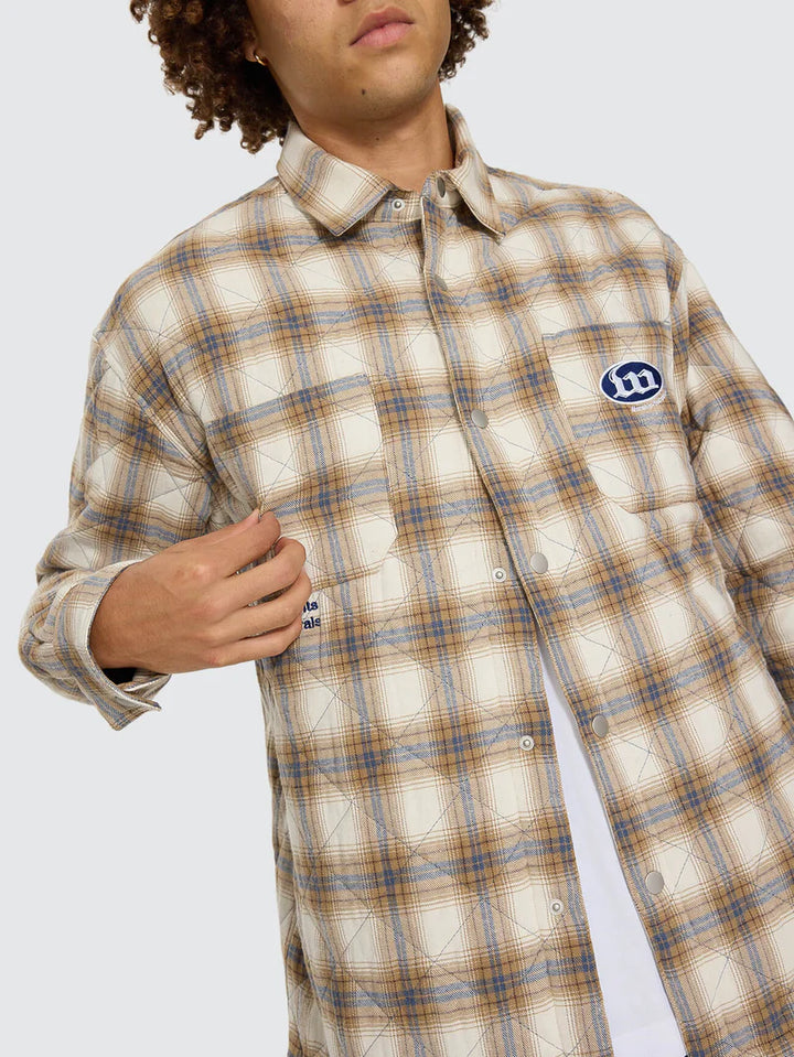 Worship Supplies Morality Quilted Shacket - Tan