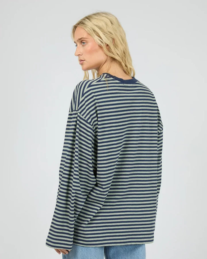 All About Eve Paloma LS Stripe Tee - Sage